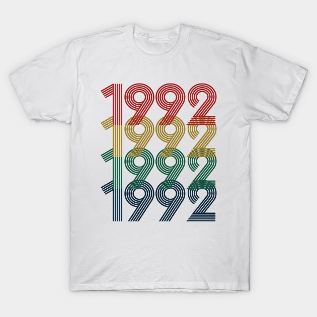 Cool Retro Year 1992 - Made In 1992 - 30 Years Old, 30th Birthday Gift For Men & Women T-Shirt by Art Like Wow Designs
